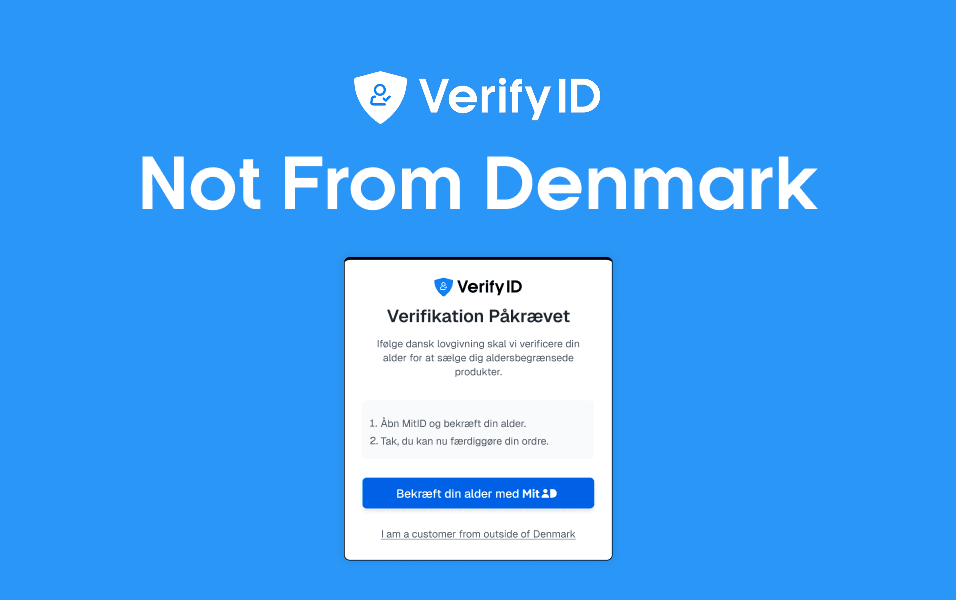 Not From Denmark: sælg til udlandet uden MitID