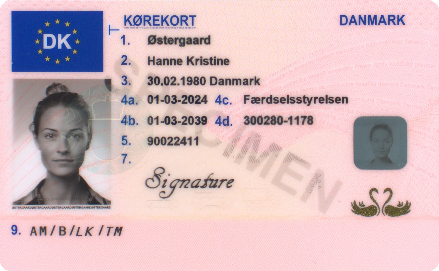 Dansk kørekort til aldersverifikation med IDPoint