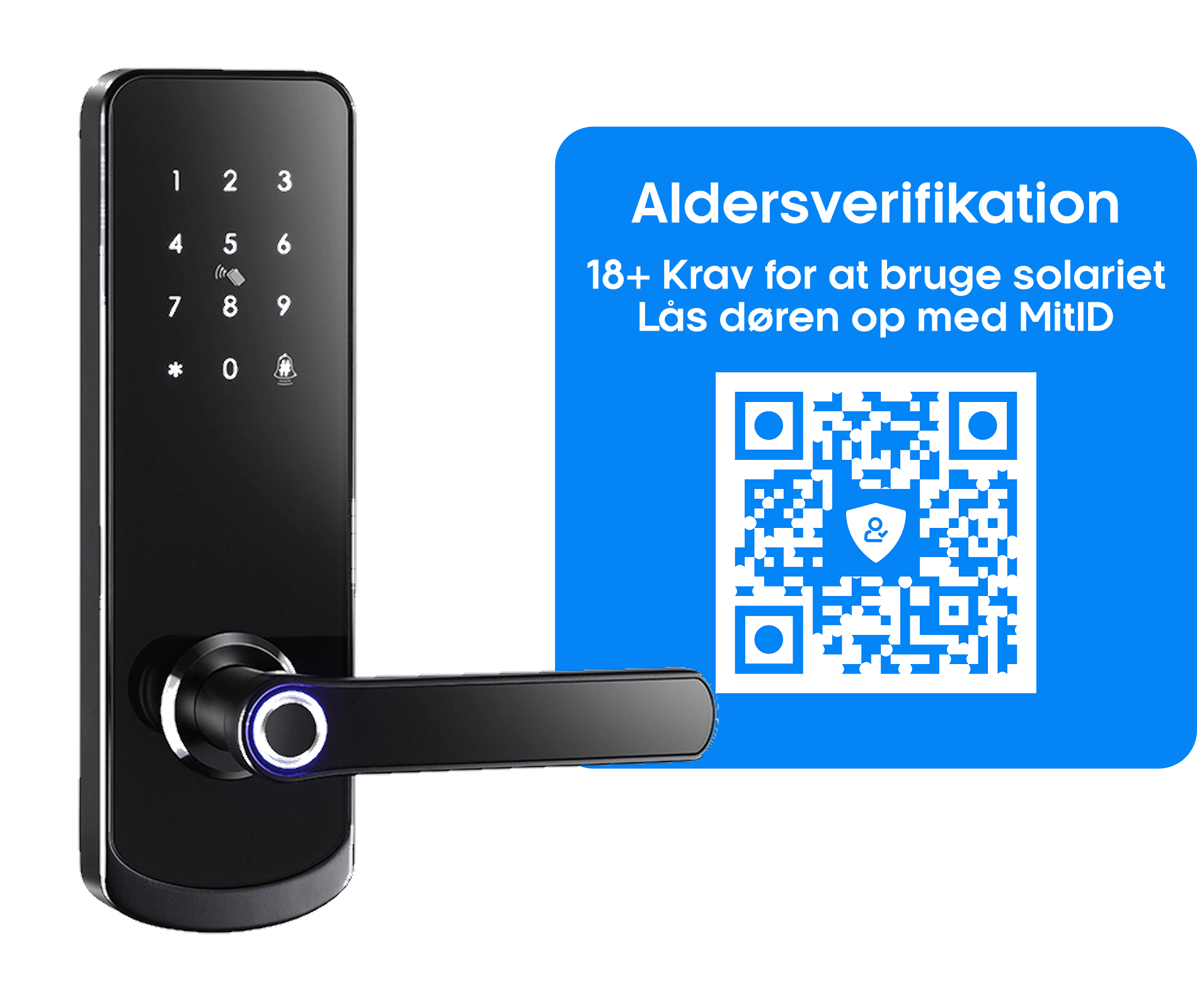Solarie Aldersverifikation MitID Solcenter MitID Lås VerifyID